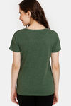 Rosaline Rural Charm Knit Cotton Top (Pack of 2) - Black Green — thumbnail 4